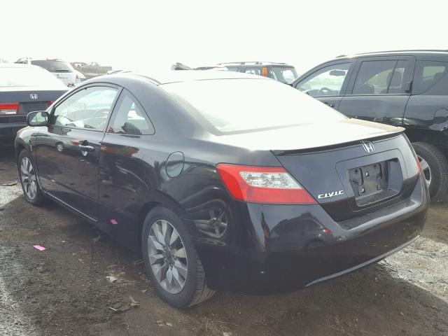 2HGFG1B98AH508867 - 2010 HONDA CIVIC EXL BLACK photo 3