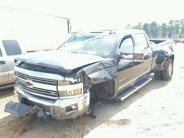 1GC4K0E89GF176482 - 2016 CHEVROLET SILVERADO BLACK photo 2