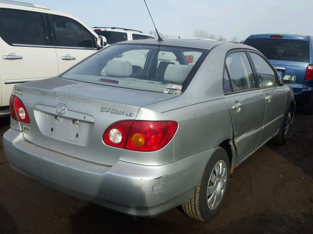 JTDBR32E730017021 - 2003 TOYOTA COROLLA CE SILVER photo 4