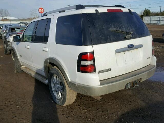 1FMEU74E36UA88936 - 2006 FORD EXPLORER E WHITE photo 3