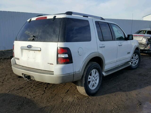 1FMEU74E36UA88936 - 2006 FORD EXPLORER E WHITE photo 4