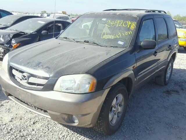 4F2YZ041X4KM08348 - 2004 MAZDA TRIBUTE LX BLACK photo 2