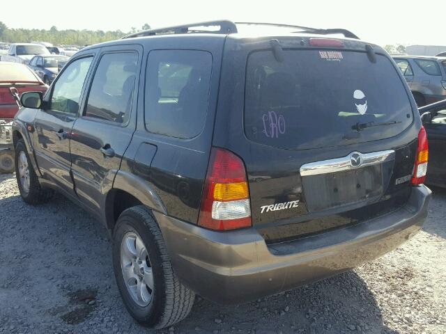 4F2YZ041X4KM08348 - 2004 MAZDA TRIBUTE LX BLACK photo 3