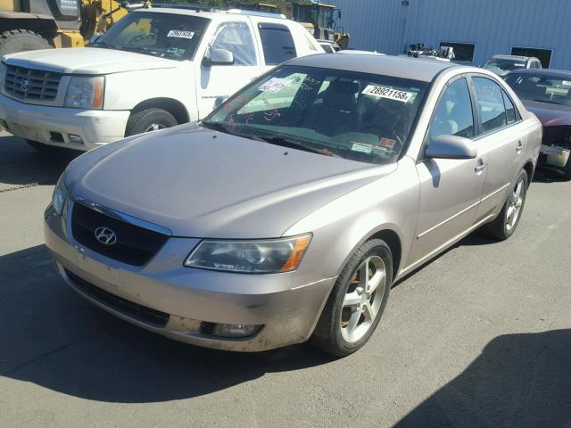 5NPEU46F66H045498 - 2006 HYUNDAI SONATA GLS TAN photo 2