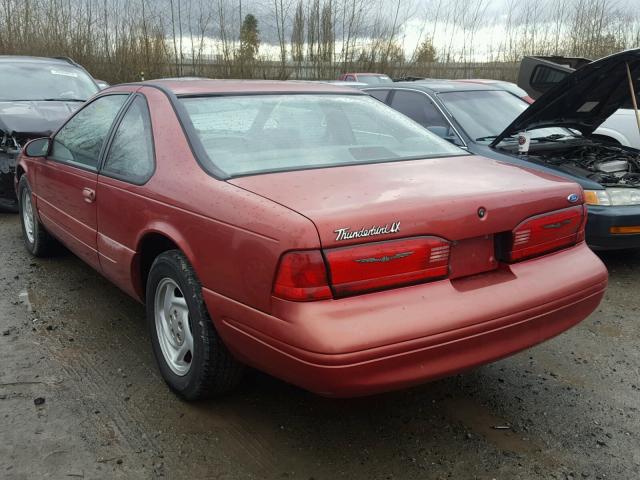 1FALP62W4TH125477 - 1996 FORD THUNDERBIR RED photo 3