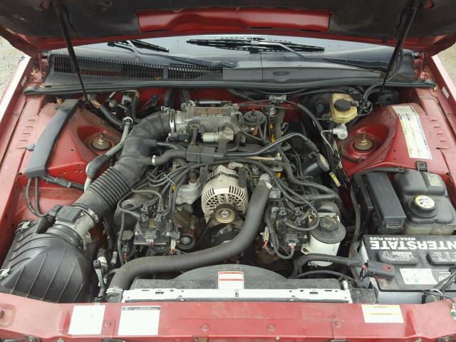 1FALP62W4TH125477 - 1996 FORD THUNDERBIR RED photo 7