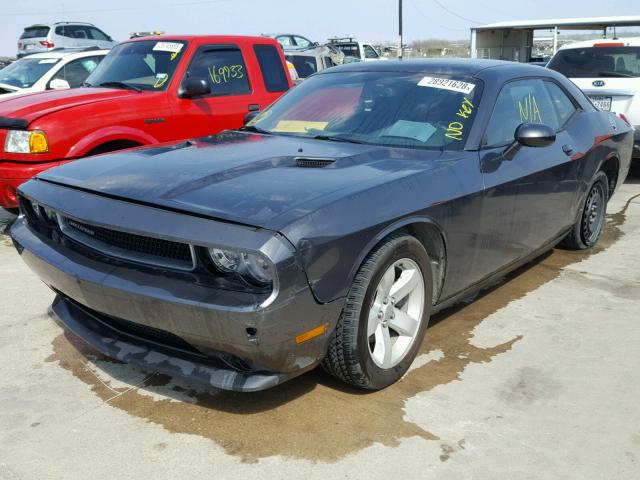 2C3CDYAG1DH708601 - 2013 DODGE CHALLENGER BLACK photo 2