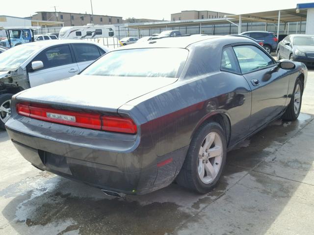 2C3CDYAG1DH708601 - 2013 DODGE CHALLENGER BLACK photo 4