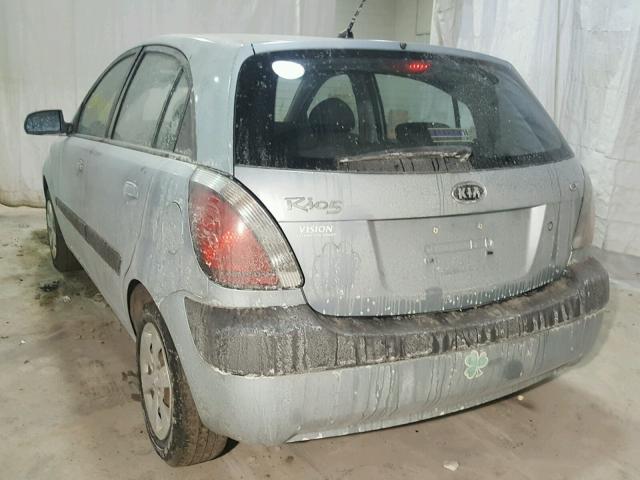 KNADE163886308288 - 2008 KIA RIO 5 SX BLUE photo 3