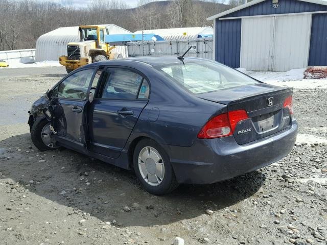 JHMFA36296S000673 - 2006 HONDA CIVIC HYBR GRAY photo 3