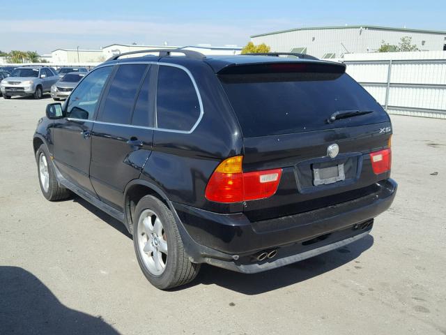 5UXFB33533LH47755 - 2003 BMW X5 4.4I BLACK photo 3