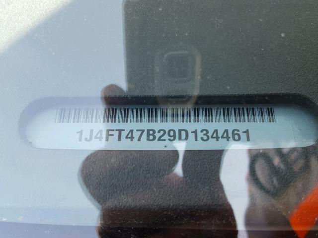 1J4FT47B29D134461 - 2009 JEEP COMPASS SP GOLD photo 10