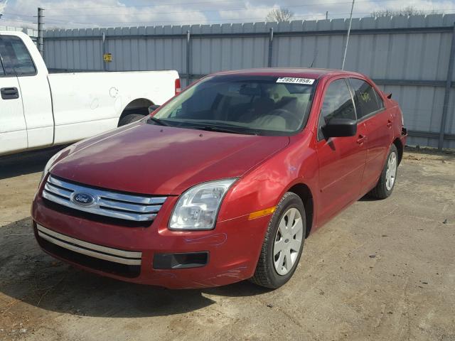 3FAHP06Z87R271053 - 2007 FORD FUSION S RED photo 2