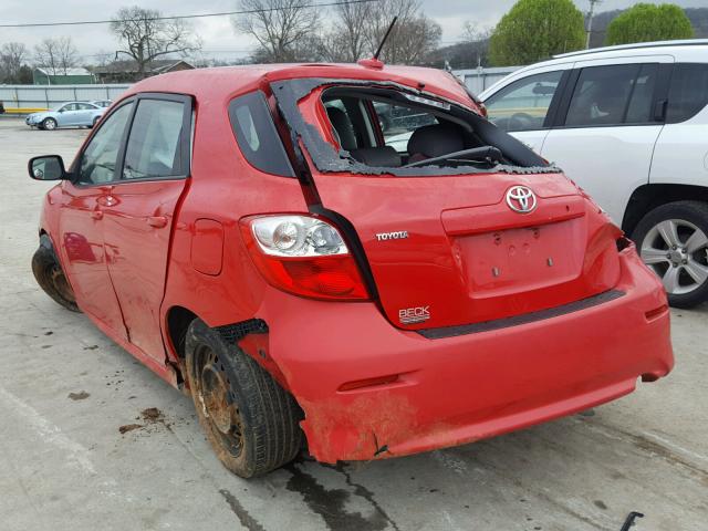 2T1KU40E19C163288 - 2009 TOYOTA COROLLA MA RED photo 3