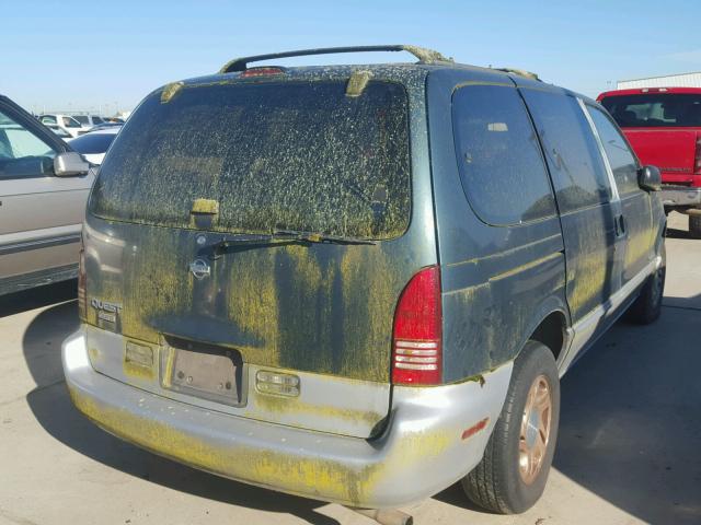 4N2DN1111VD832279 - 1997 NISSAN QUEST XE GREEN photo 4