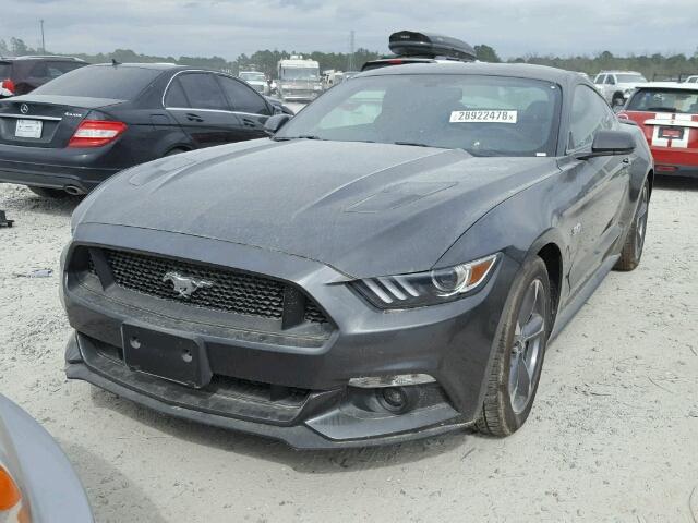 1FA6P8CF2H5329825 - 2017 FORD MUSTANG GT GRAY photo 2