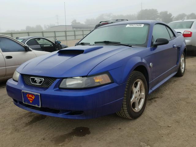 1FAFP40614F223965 - 2004 FORD MUSTANG BLUE photo 2