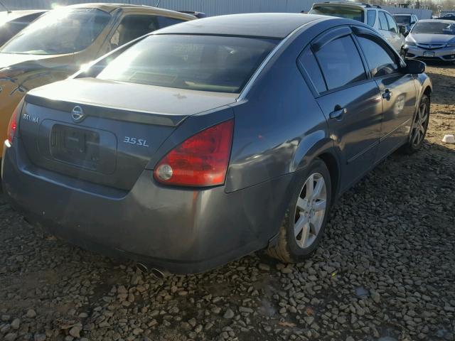 1N4BA41E84C929886 - 2004 NISSAN MAXIMA SE GRAY photo 4