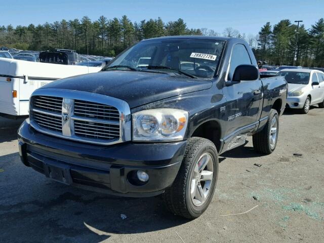 1D7HU16247J546817 - 2007 DODGE RAM 1500 S BLACK photo 2