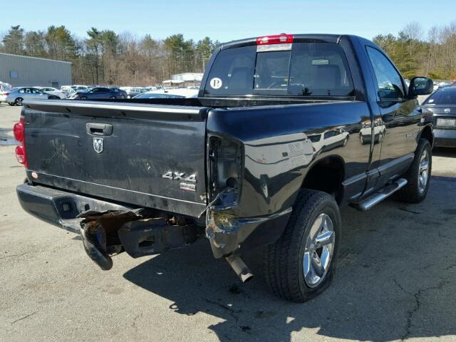 1D7HU16247J546817 - 2007 DODGE RAM 1500 S BLACK photo 4