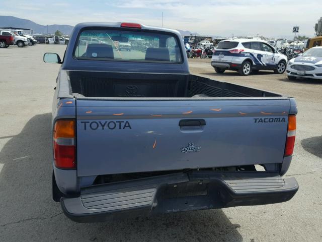 4TANL42N4WZ164283 - 1998 TOYOTA TACOMA BLUE photo 6