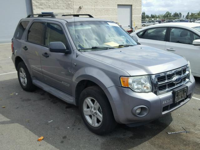 1FMCU49H08KE63480 - 2008 FORD ESCAPE HEV GRAY photo 1