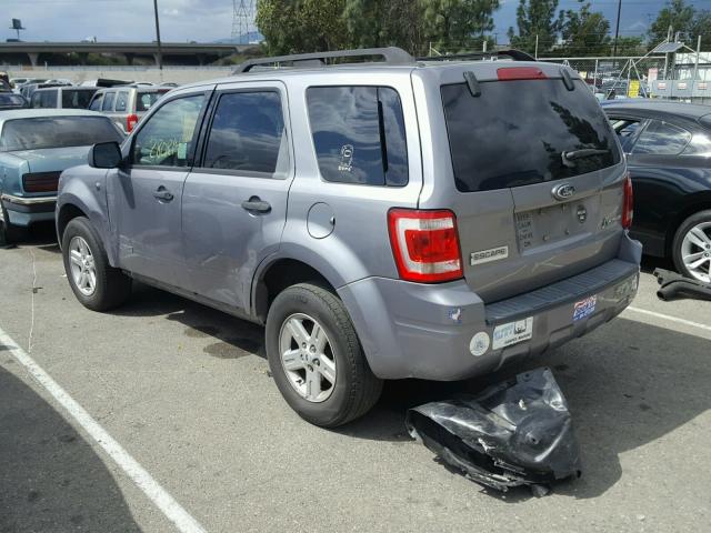 1FMCU49H08KE63480 - 2008 FORD ESCAPE HEV GRAY photo 3