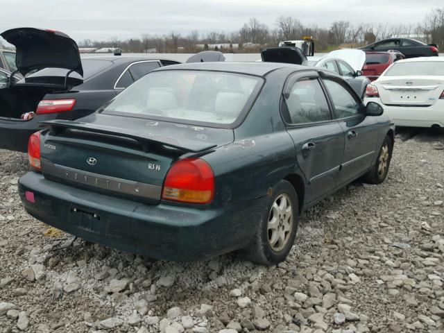 KMHWF35V71A463131 - 2001 HYUNDAI SONATA GLS GREEN photo 4