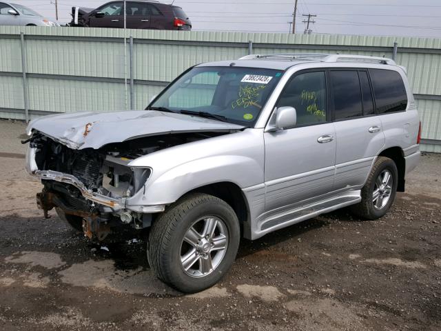 JTJHT00W074026905 - 2007 LEXUS LX 470 SILVER photo 2