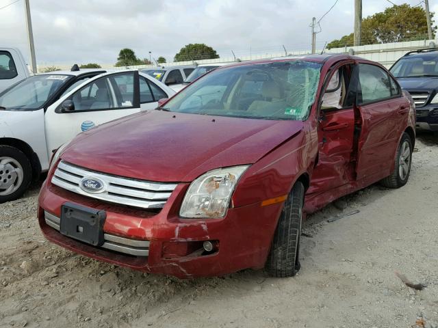 3FAHP07ZX8R158236 - 2008 FORD FUSION SE RED photo 2