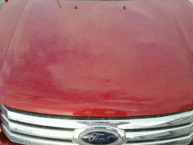 3FAHP07ZX8R158236 - 2008 FORD FUSION SE RED photo 7