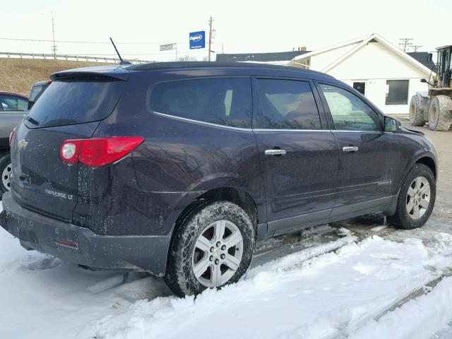 1GNER23D49S173387 - 2009 CHEVROLET TRAVERSE L MAROON photo 4