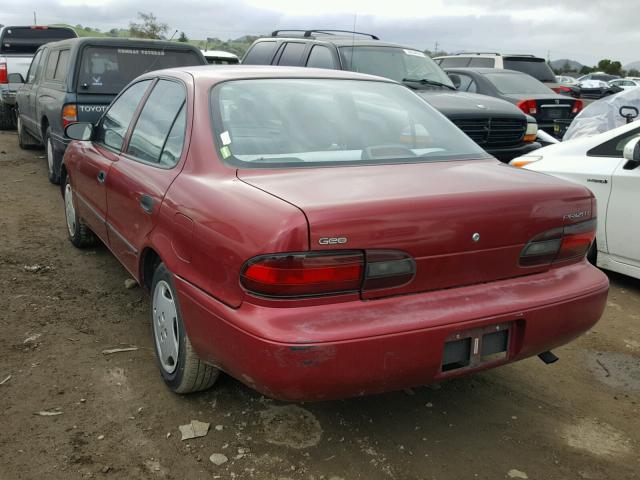 1Y1SK5262TZ062190 - 1996 GEO PRIZM BASE ბურგუნდია ფოტო 3