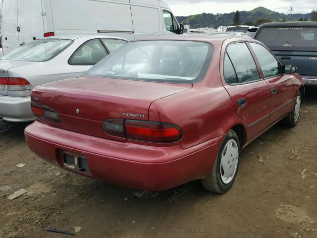 1Y1SK5262TZ062190 - 1996 GEO PRIZM BASE BURGUNDY photo 4