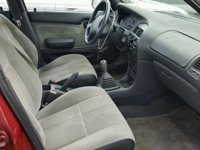 1Y1SK5262TZ062190 - 1996 GEO PRIZM BASE ბურგუნდია ფოტო 5