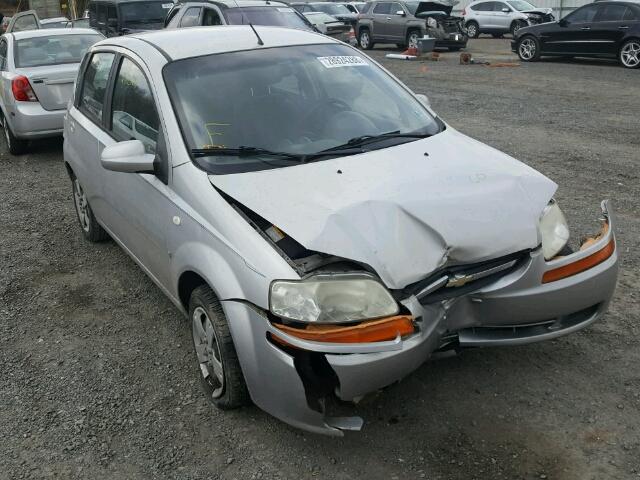 KL1TD66657B796251 - 2007 CHEVROLET AVEO BASE Արծաթագույն լուսանկար 1