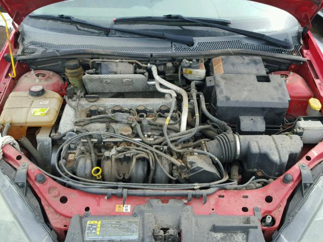 1FAFP38Z24W155586 - 2004 FORD FOCUS ZTS RED photo 7