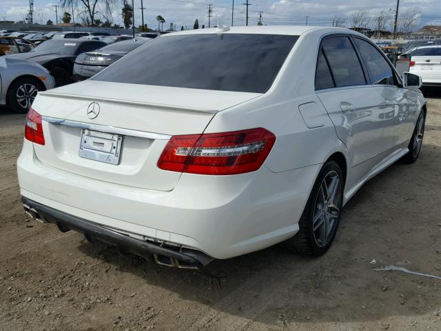 WDDHF5KB5CA556371 - 2012 MERCEDES-BENZ E 350 WHITE photo 4