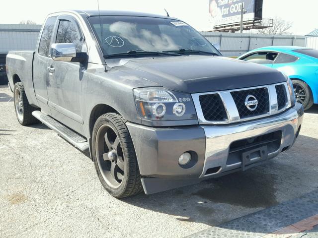 1N6BA06A75N567979 - 2005 NISSAN TITAN XE GRAY photo 1