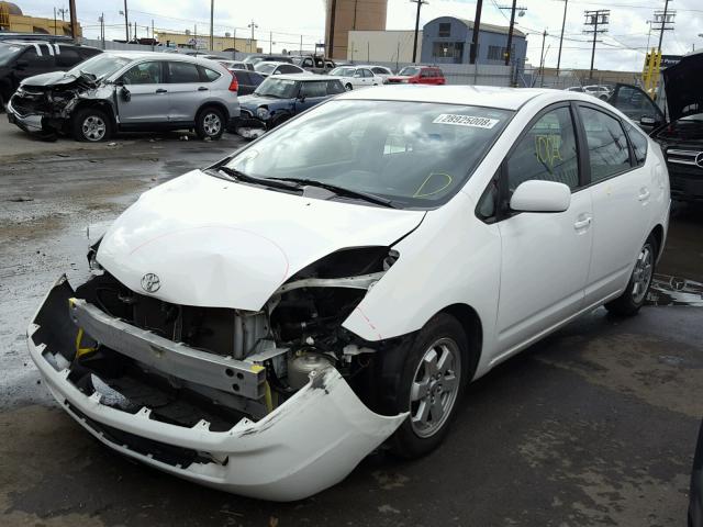 JTDKB20U340089425 - 2004 TOYOTA PRIUS WHITE photo 2