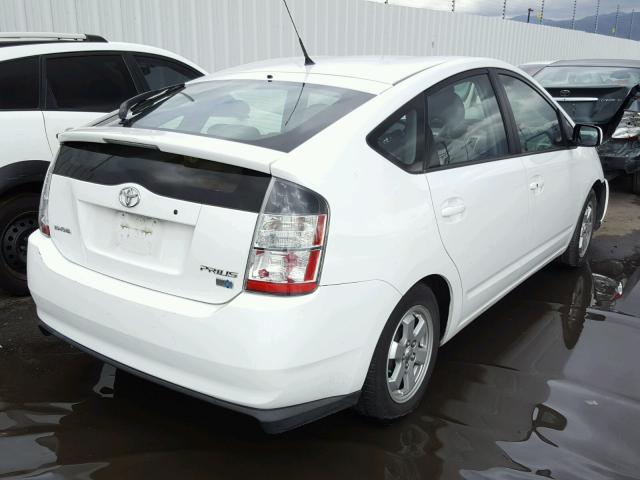 JTDKB20U340089425 - 2004 TOYOTA PRIUS WHITE photo 4