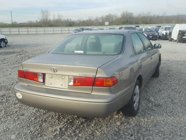 4T1BG22K11U067761 - 2001 TOYOTA CAMRY CE TAN photo 4