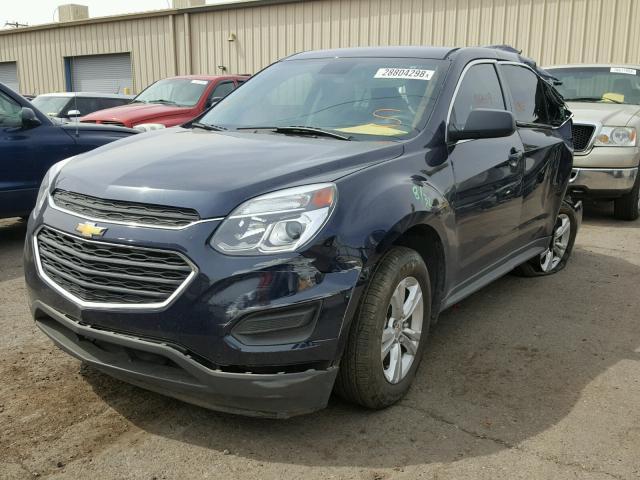 2GNALBEK9H1505785 - 2017 CHEVROLET EQUINOX LS BLUE photo 2