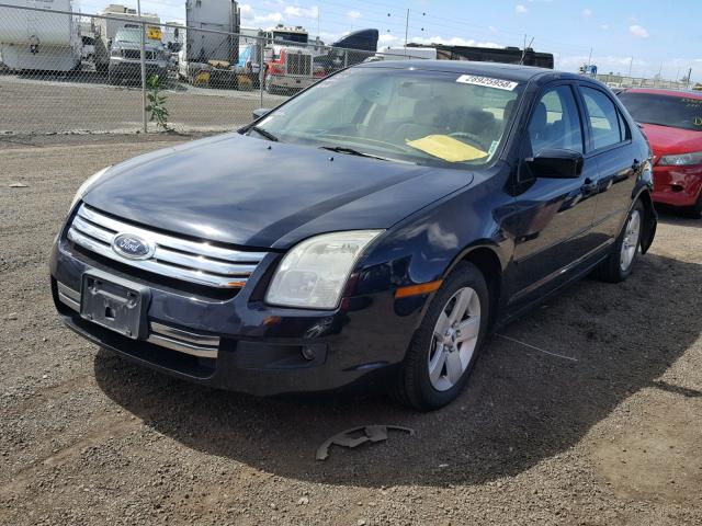 3FAHP07Z18R174681 - 2008 FORD FUSION SE BLUE photo 2