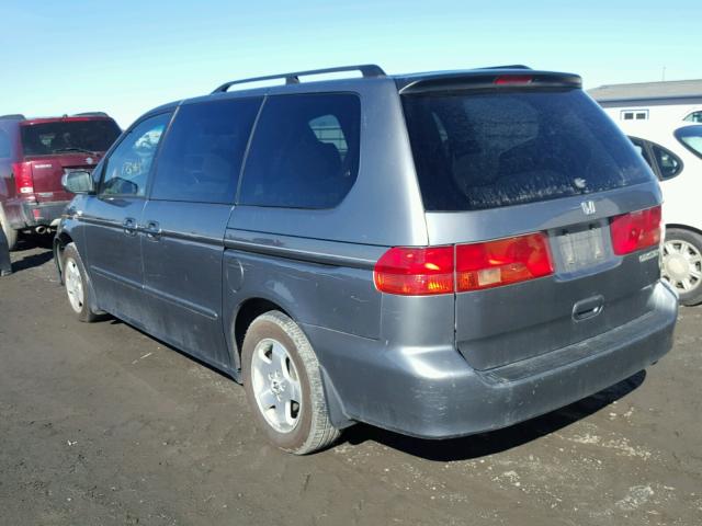 2HKRL18621H614257 - 2001 HONDA ODYSSEY EX BLUE photo 3