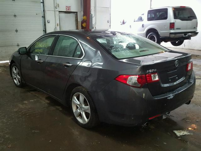 JH4CU26639C001047 - 2009 ACURA TSX GRAY photo 3