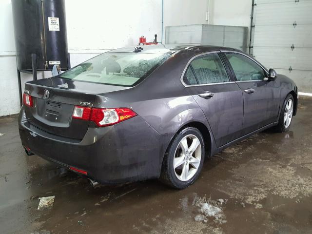 JH4CU26639C001047 - 2009 ACURA TSX GRAY photo 4