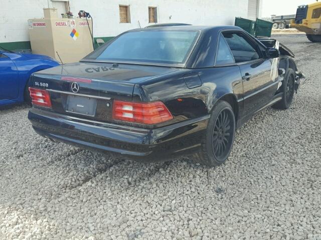 WDBFA68F31F199299 - 2001 MERCEDES-BENZ SL 500 BLACK photo 4