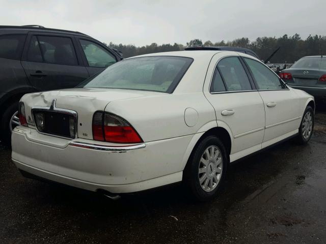 1LNHM86S45Y645060 - 2005 LINCOLN LS WHITE photo 4