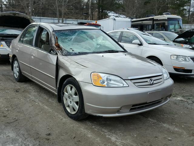 2HGES26782H585717 - 2002 HONDA CIVIC EX ოქროსფერი ფოტო 1